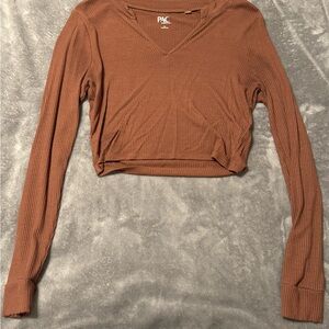 PacSun Rust Long Sleeve Top